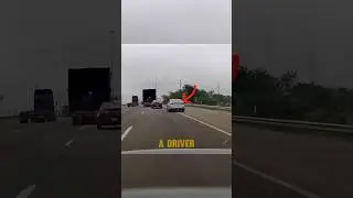 Overtaking a Truck Gone Wrong #dashcam #road #crash