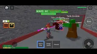 Roblox Zombie Attack 350k Two weapons for Tri laser and Techno rifle (Road to 500k for Minigun)