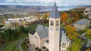 Fall in Ithaca 2025 🍁 | Cayuga Lake & Cornell University Cinematic Drone Film | DJI Mini 3  1440pHD