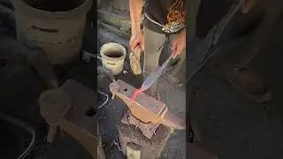 Amazing blacksmith making knife cutting #blacksmith #shortsvideo #viralshort #forging
