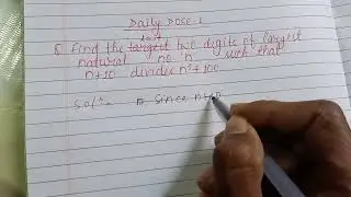 Daily dose-1...for IOQM/ Pre-RMO/NTSE/ IIT-JEE...