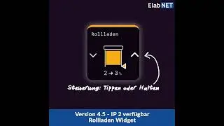 Version 4.5 IP 2 verf&uuml;gbar mit Rollladen-Widget
