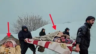 Natural childbirth of a nomadic mother in stormy conditions🌧️