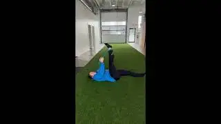 knee/quad recovery: hip, knee strap supported stretches