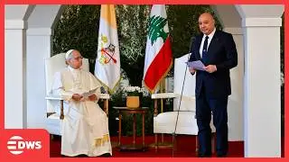 UNSEEN MOMENT: Pope Leo XIV Listens to Lebanon&rsquo;s President Joseph Aoun | Farewell Ceremony | AK1Z