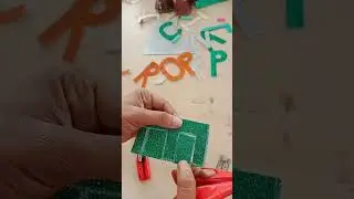 How to cut alphabets #glitter letters cutting # shorts 😎