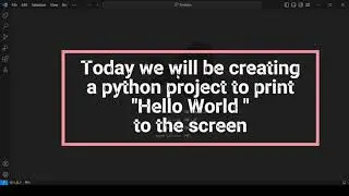 First Python Program Hello World