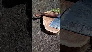 топор для мясника классической формы #blacksmith #handmade #forge #blade #axe #butcher