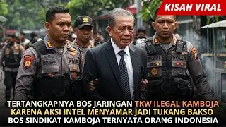 POLISI NYAMAR JADI TUKANG BAKSO BERTAHUN-TAHUN, BERHASIL TANGKAP BOS AGEN TKW ILEGAL DIKAMBOJA.