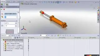 SOLİDWORKS - lineer motor hareketi #solidworks #solidworkseğitim  #3ddrawing #m&uuml;hendislik #engineer