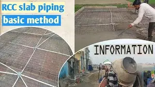 Electrical Conduit Pipe install working | RCC Slab basic method important tips