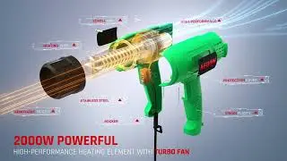 Aegon AHG-2500 Heat Gun | 2000W Power Tool for DIY, Paint Removal & More! 🔥💪