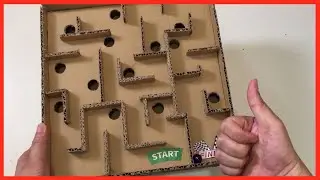 DIY Homemade Marble Maze Board Game by Cardboard