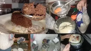 Pakistani Desi Homemaker Daily Routine✅️Routine Vlog✅️Chocolate Cake Bhot Mazy Ka Bna✅️