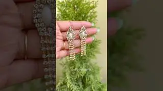 Diy Righnestone Earrings😍 #shorts #diycrafts #diyearings #creative #youtubeshorts #righnestone