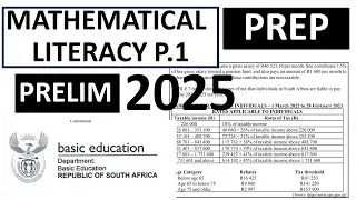 2025 PRELIM MATHEMATICAL LITERACY P.1 GRADE 12 SEPTEMBER MATHEMATICAL LITERACY P.1 PREP 2025 THUNDER