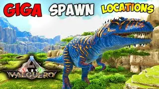ВСЕ места появления гига в ARK Valguero