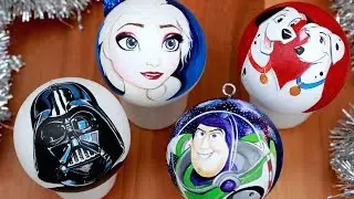 DIY DISNEY CHRISTMAS Decorations - CUTE DIY IDEAS - Ornaments
