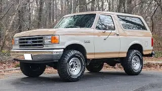 1990 Ford Bronco Custom 351ci V8 Walk-around Video
