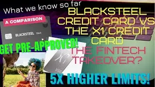X1 CREDIT CARD VS. BLACKSTEEL credit card: A comparison. Get Pre-Approved, NO CREDIT CHECK!