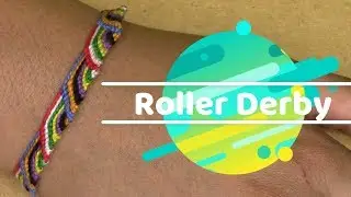 Pulsera de Hilo: Roller Derby super facil