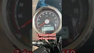 Gt 650 fuel meter issue in continental plz help me to get fix this #gt650😞 @RoyalEnfield 6days old