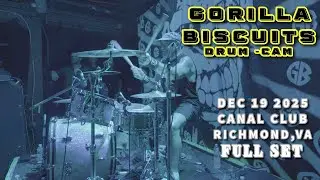GORILLA BISCUITS (DRUM CAM) | DEC 19 2025 | CANAL CLUB |    RICHMOND VA