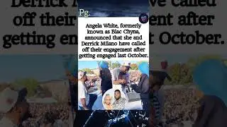 Angela White (formerly Blac Chyna) and Derrick Milano end engagement after October proposal.#shorts