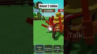 #repost  Ember lily for 1 million in grow a garden | Roblox | #gardenchallenge #gardenstrong #roblox