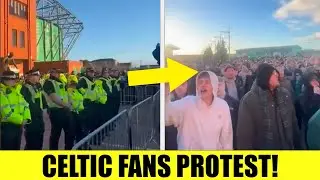 SHOCKING Scenes Outside Celtic Park As Celtic Fans Protest After Loss To Rangers!
