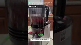 Cold Press Juicer: Fresh, Nutrient-Rich Juice Made Easy! 🍎🥕  #productreview, #shortsviral , #shorts