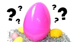 Giant Pink Easter Egg Hunt - Day #2 - Minecraft Mini Figure Blind Boxes?!?!