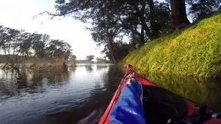 drifting down river