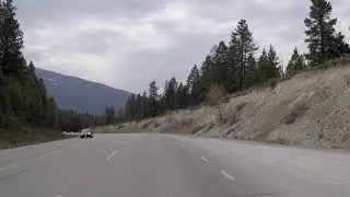 Driving to Cranbrook City in British Columbia (BC) Canada - Crowsnest Highway - Scenic Drive
