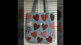 most beautiful Denim old pants Recycled Tote bag #trending #upcycling #bagsideas2026