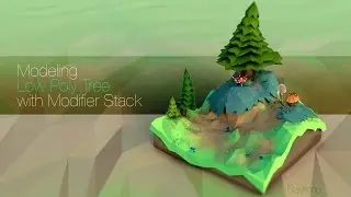 Modeling Low Poly Tree with Modifier Stack (Blender)