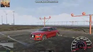 GTA 5 2015 Audi RS6 C7 Avant Quattro Realistic Handling 0-100/200/250 and Top Speed
