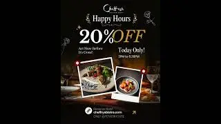 20% OFF on Happy Hours | Only Today
