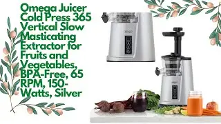 Omega Juicer Cold Press 365 Vertical Slow Masticating Extractor for Fruits and Vegetables, BPA Free,
