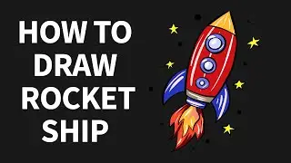 How to Draw a Rocket Ship for Kids | Fun Space Drawing Tutorial