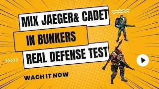 War Commander Mix Jaeger & Cadet In Bunkers Real  Defense Test