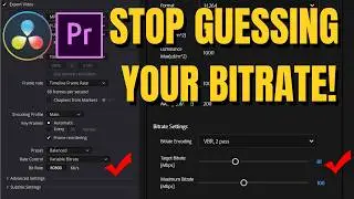 How to Find the PERFECT Export Bitrate (Premiere Pro & DaVinci Resolve)