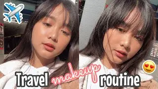 MINIMAL TRAVEL MAKEUP ROUTINE! | Lou Sanchez