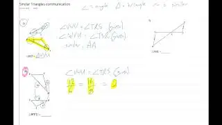 Similar Triangle communication