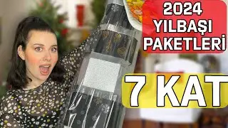 DEV YILBAŞI PAKETİ (1000TL )| 2024 YILBAŞI PAKETLERİNİ DENİYORUM | 2  #aralog2023