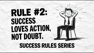Success Rules Series  Rule #2 Success Loves Action, Not Doubt!