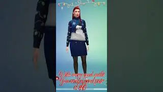 Casual Christmas outfit -  Snowman - The Sims 4 #thesim4 #christmas #simsgame
