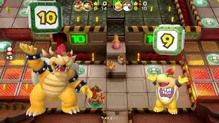 Super Mario Party - Partner Party - #31: Gold Rush Mine - Bowser & Bowser Jr. vs. Peach & Monty Mole