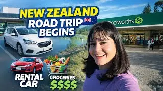 New Zealand road trip start ho gaya | Rental Car Pickup | Grocery Shopping Vlog | Indian Vlogger