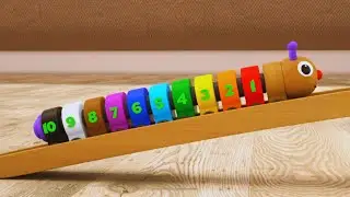 🚂 Тино и Гусеница | Учим цифры и цвета в мультфильме для детей 🌈🔢#длядетей #игрушки #мультики